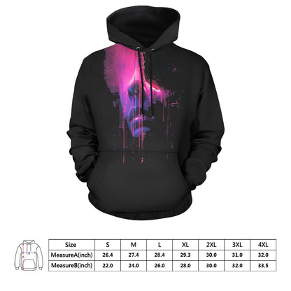 Ethereal Echoes: Cyberpunk Reverie Hoodie