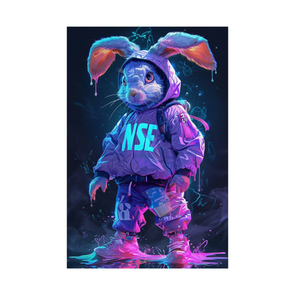 Neon Bunny: Urban Cybernetic Graffiti - NSE Exclusive