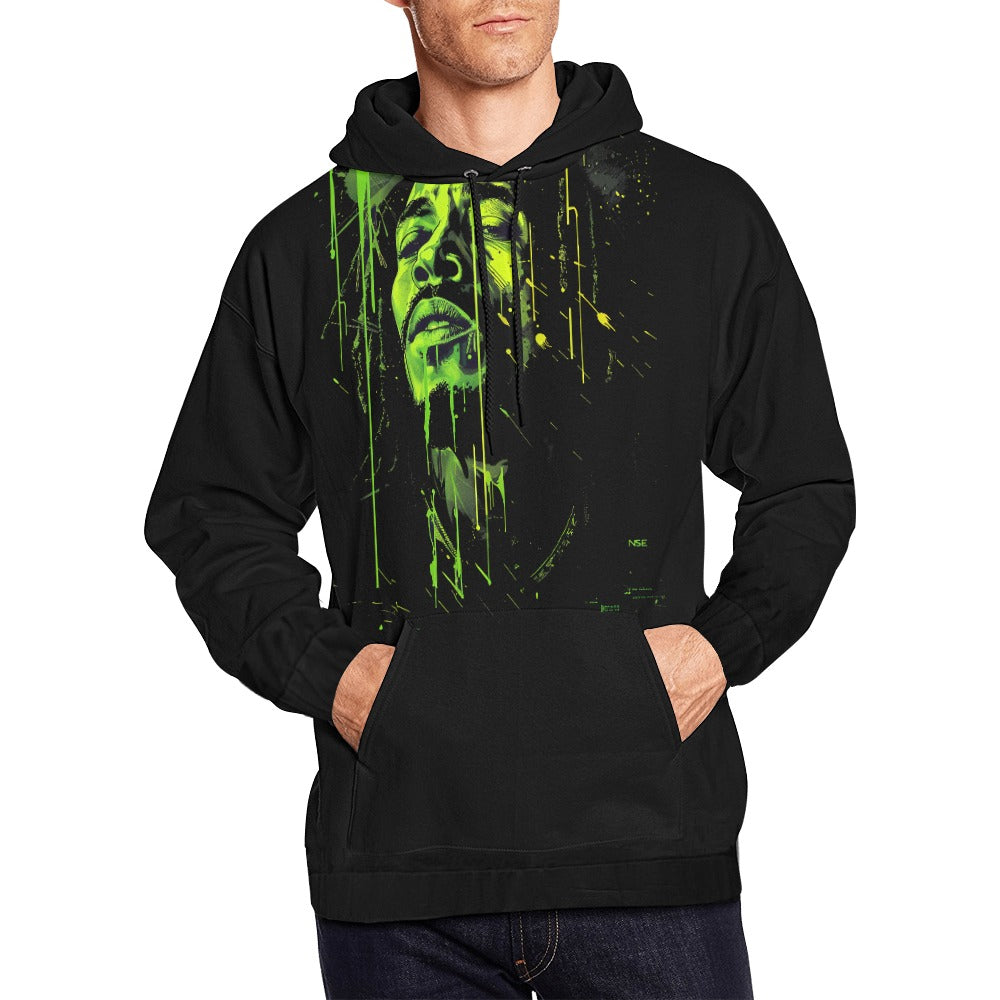 CyberSoul Symphony: Neon Nexus Hoodie