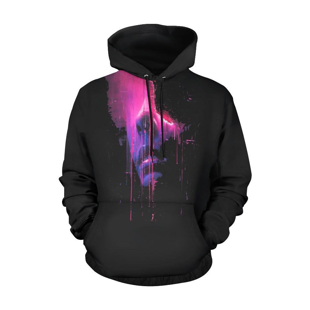 Ethereal Echoes: Cyberpunk Reverie Hoodie