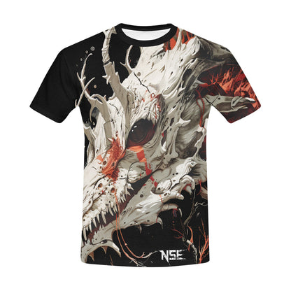 Men's All Over Print T-shirt (USA Size) (T40)(Collar solid color)