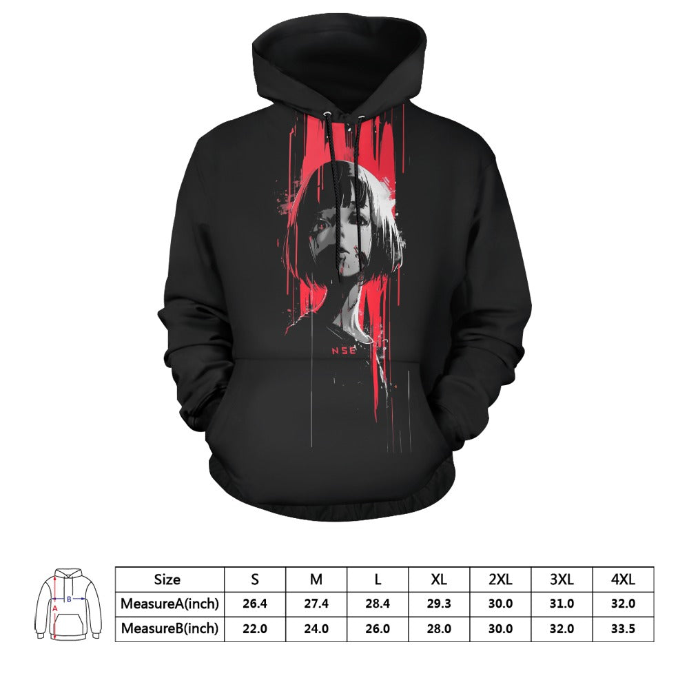 Cybernetic Echoes: Techno Pulse Hoodie