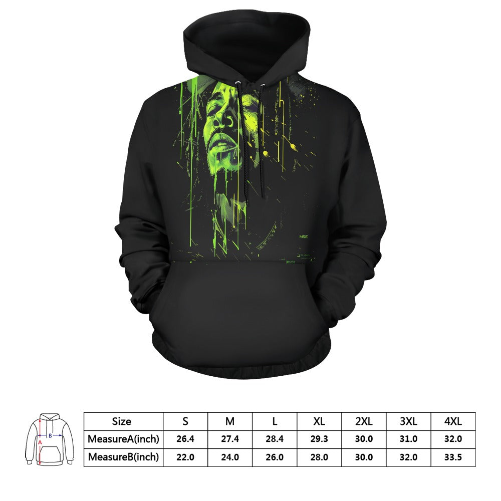 CyberSoul Symphony: Neon Nexus Hoodie